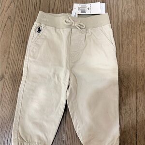 Ralph Lauren Kids Cream Jogger Pants